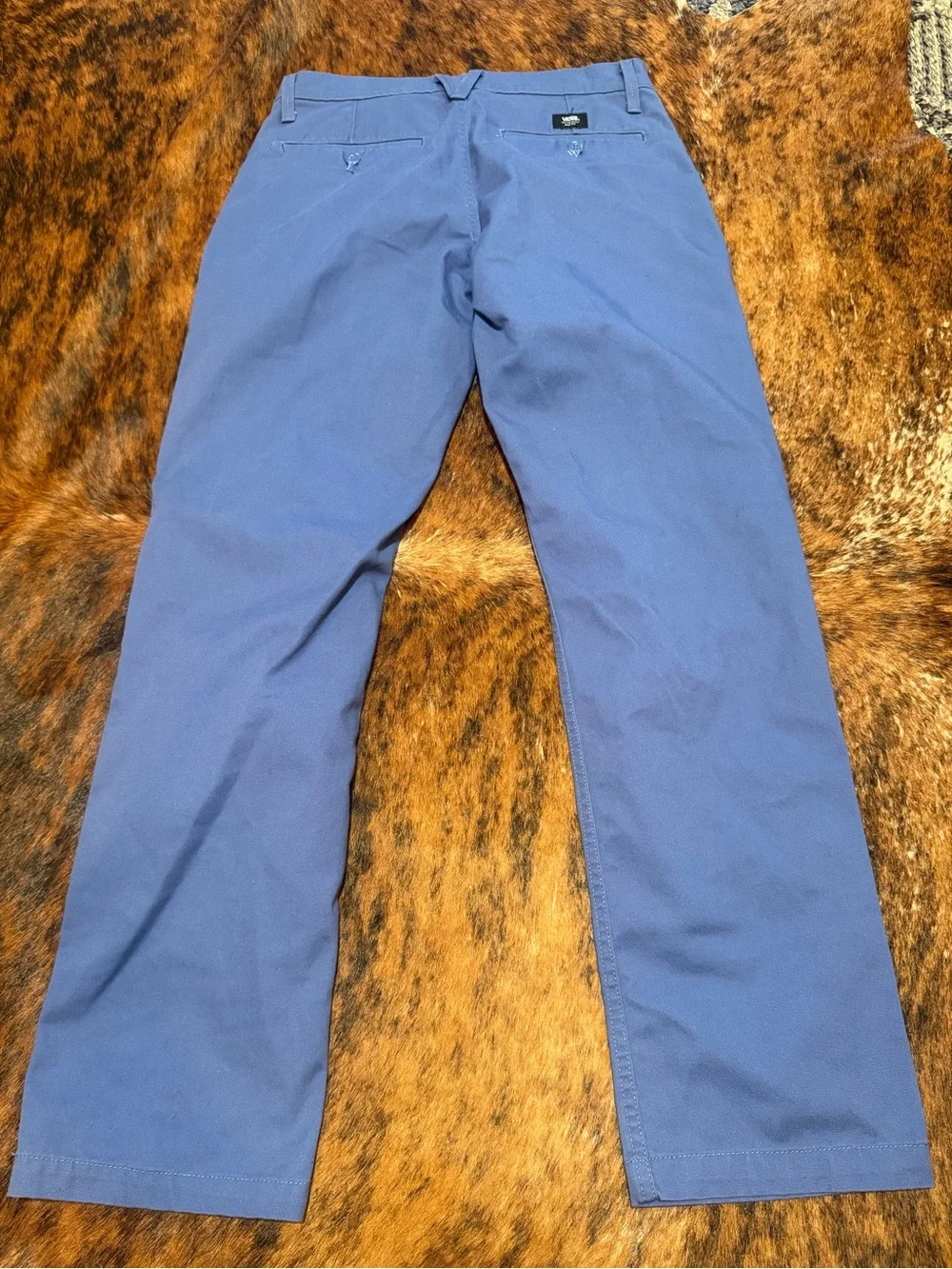 Men's Vans Authentic Chino Slim Fit Stretch Light Blue Size 30 X 31 Casual Golf